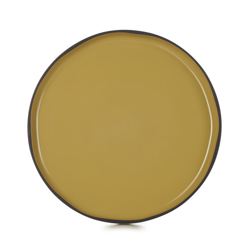 Assiette plate 28cm Caract&egrave;re curcuma
